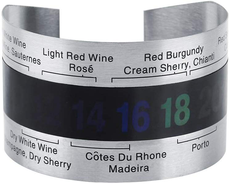 pulsera termómetro para vino